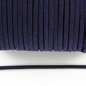 Snur suede (imitatie piele intoarsa) 3x1mm (5m) - bleumarin