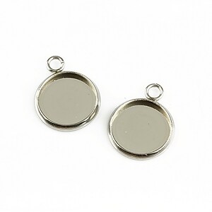 Baza cabochon otel inoxidabil 304, 18x14mm, interior 12mm
