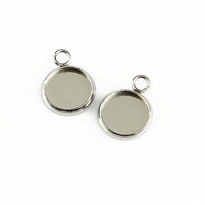 Baza cabochon otel inoxidabil 304, 16x12mm, interior 10mm