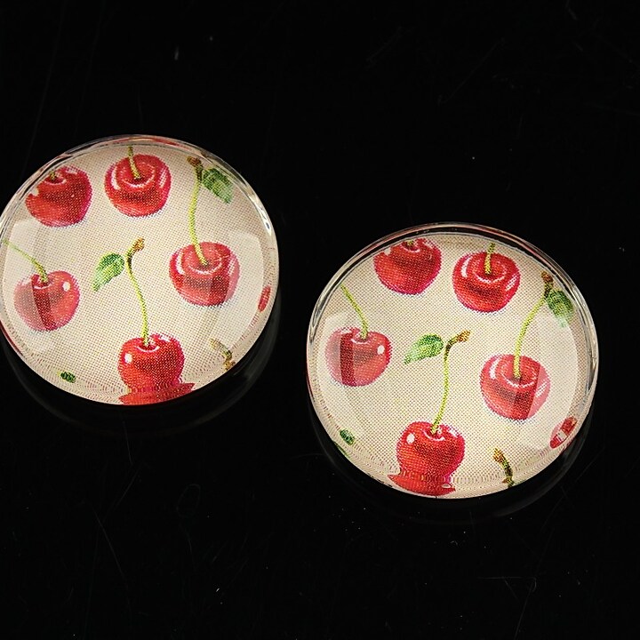 Cabochon sticla 20mm "Summer" cod 1093