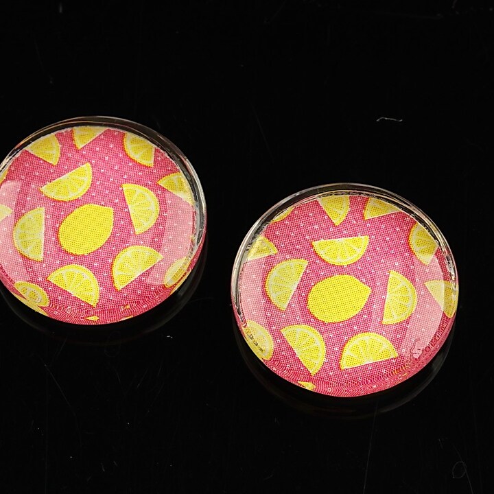 Cabochon sticla 20mm "Summer" cod 1094