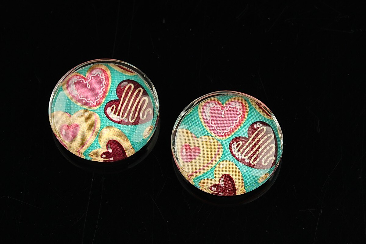 Cabochon sticla 20mm "Summer" cod 1095