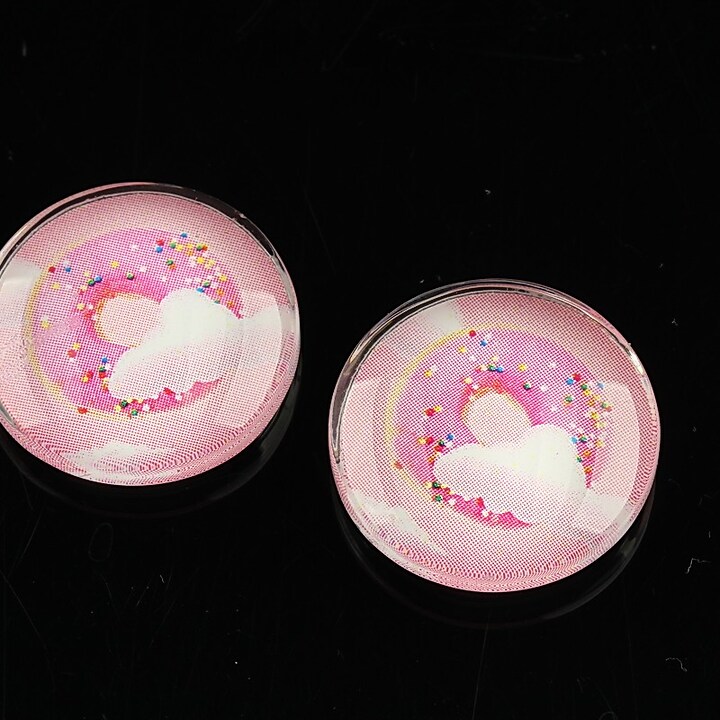 Cabochon sticla 20mm "Summer" cod 1097