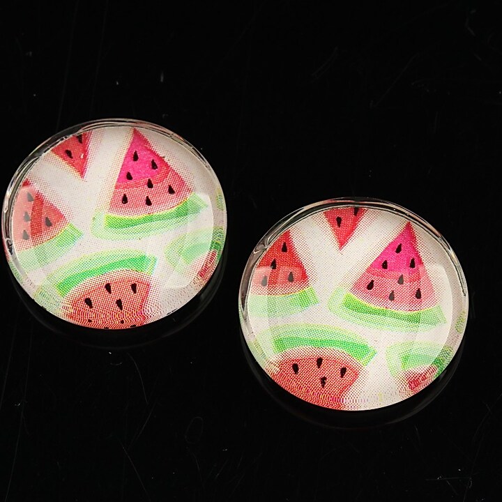 Cabochon sticla 20mm "Summer" cod 1099