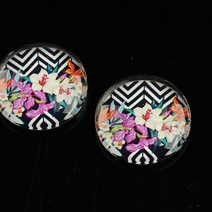 Cabochon sticla 20mm "Summer" cod 1104