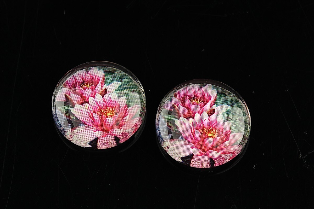 Cabochon sticla 20mm "Summer" cod 1106