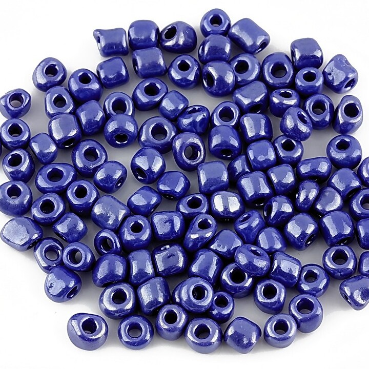 Margele de nisip 4mm (50g) - cod 210 - albastru indigo metalizat