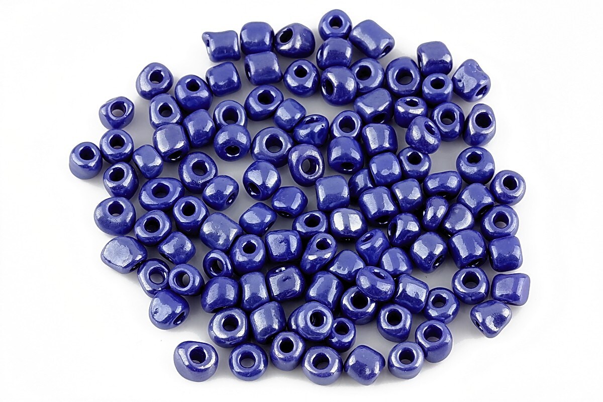 Margele de nisip 4mm (50g) - cod 210 - albastru indigo metalizat