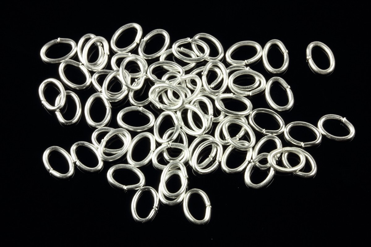 Zale argintii ovale 7x5mm