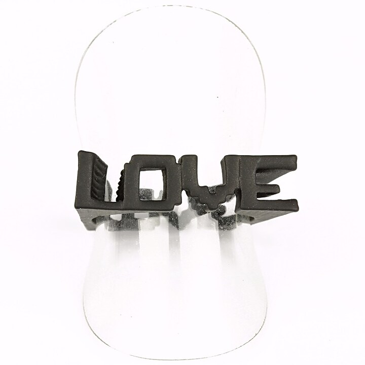 Inel Love negru (marimea 18)