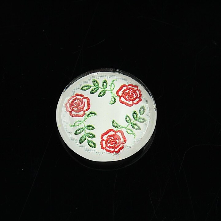 Cabochon sticla 20mm "Folclor" cod 1072