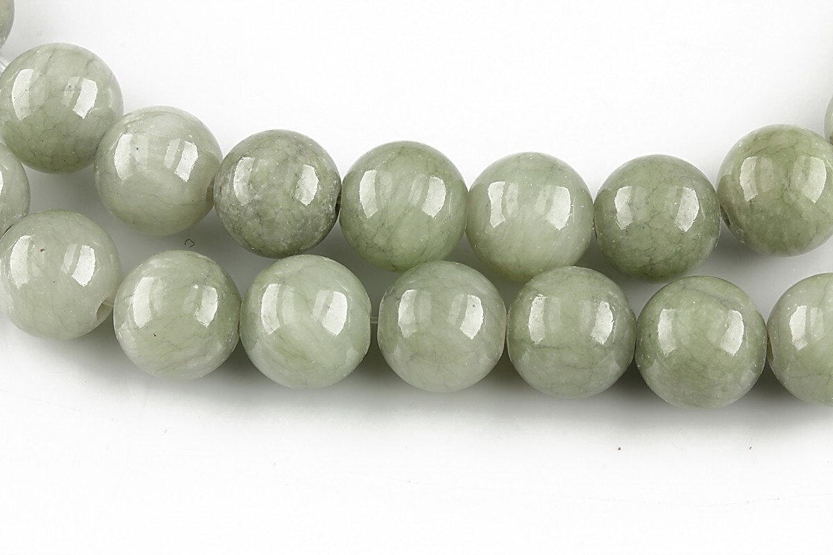 Persian jade sfere 10mm - verde gri