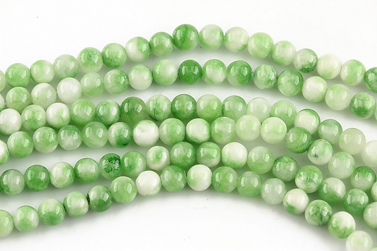 Persian jade sfere 4mm - verde (10 buc.)