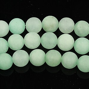 Jad frosted sfere 8mm - verde pal