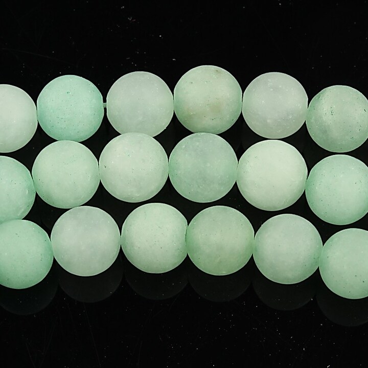 Jad frosted sfere 8mm - verde pal