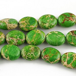 regalite de sinteza verzi oval 13x10mm