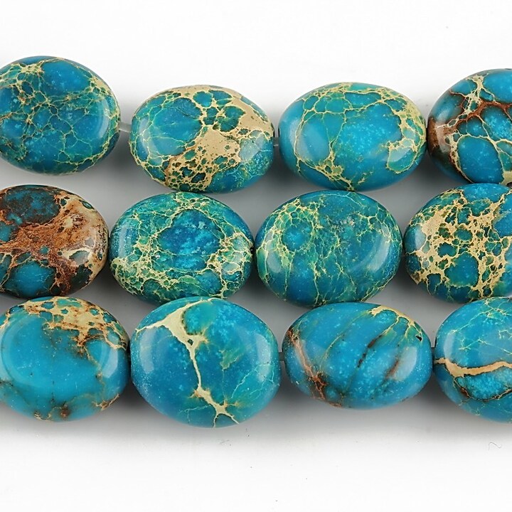 regalite de sinteza albastru oval 13x10mm