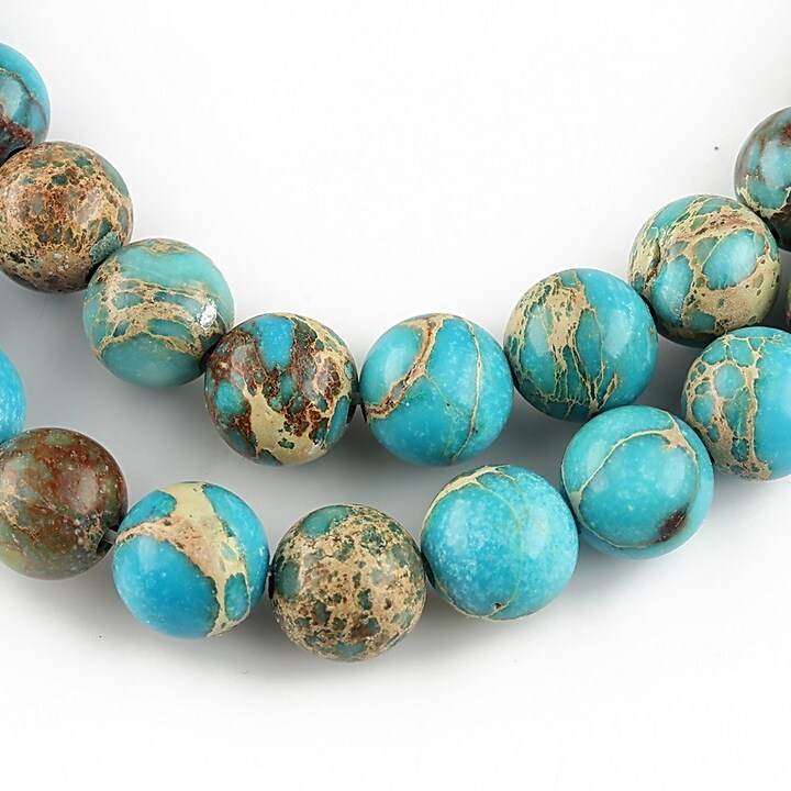 regalite de sinteza albastru deschis sfere 8mm