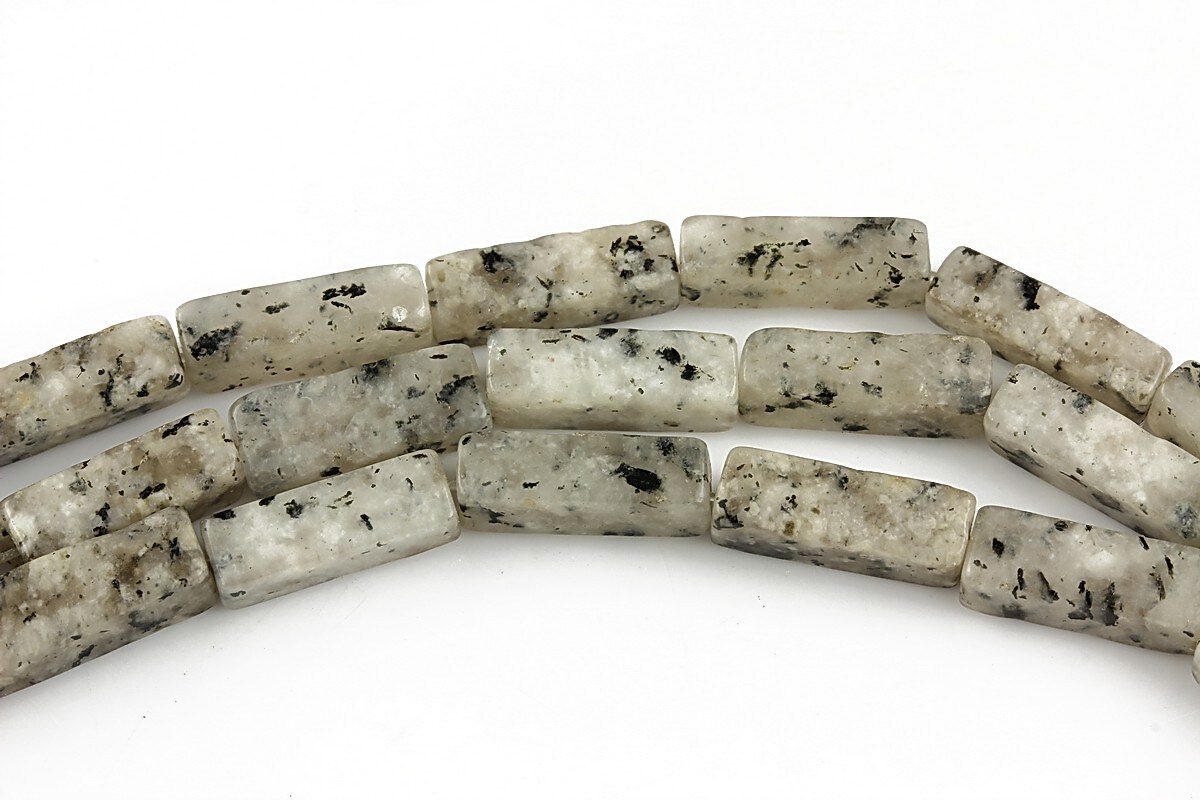 Sesame jasper tub 13-14x4-5mm