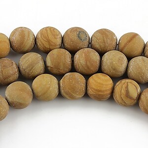 Wood jasper frosted sfere 8mm