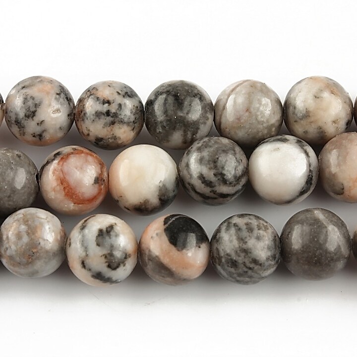 Zebra jasper roz sfere 8mm