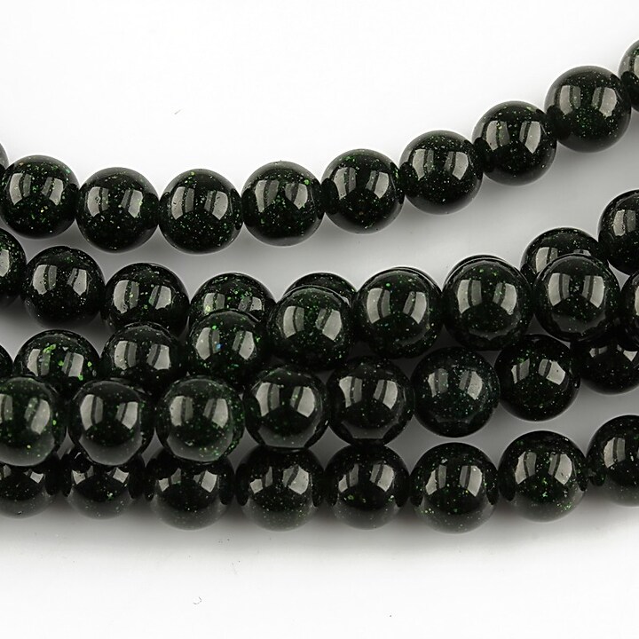 Green Goldstone sfere 6mm