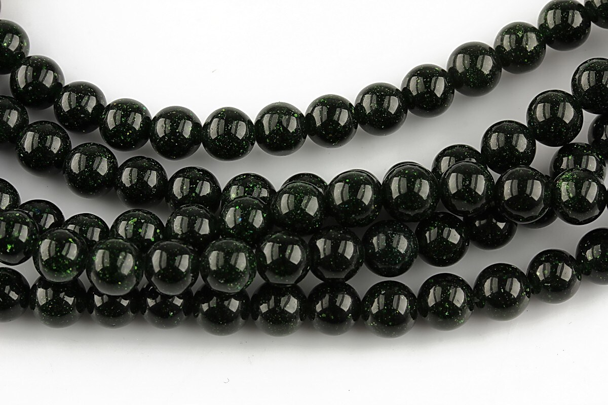 Green Goldstone sfere 6mm