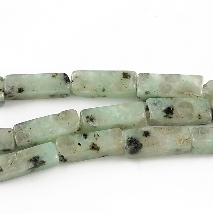 Sesame jasper albastru tub 13-14x4-5mm