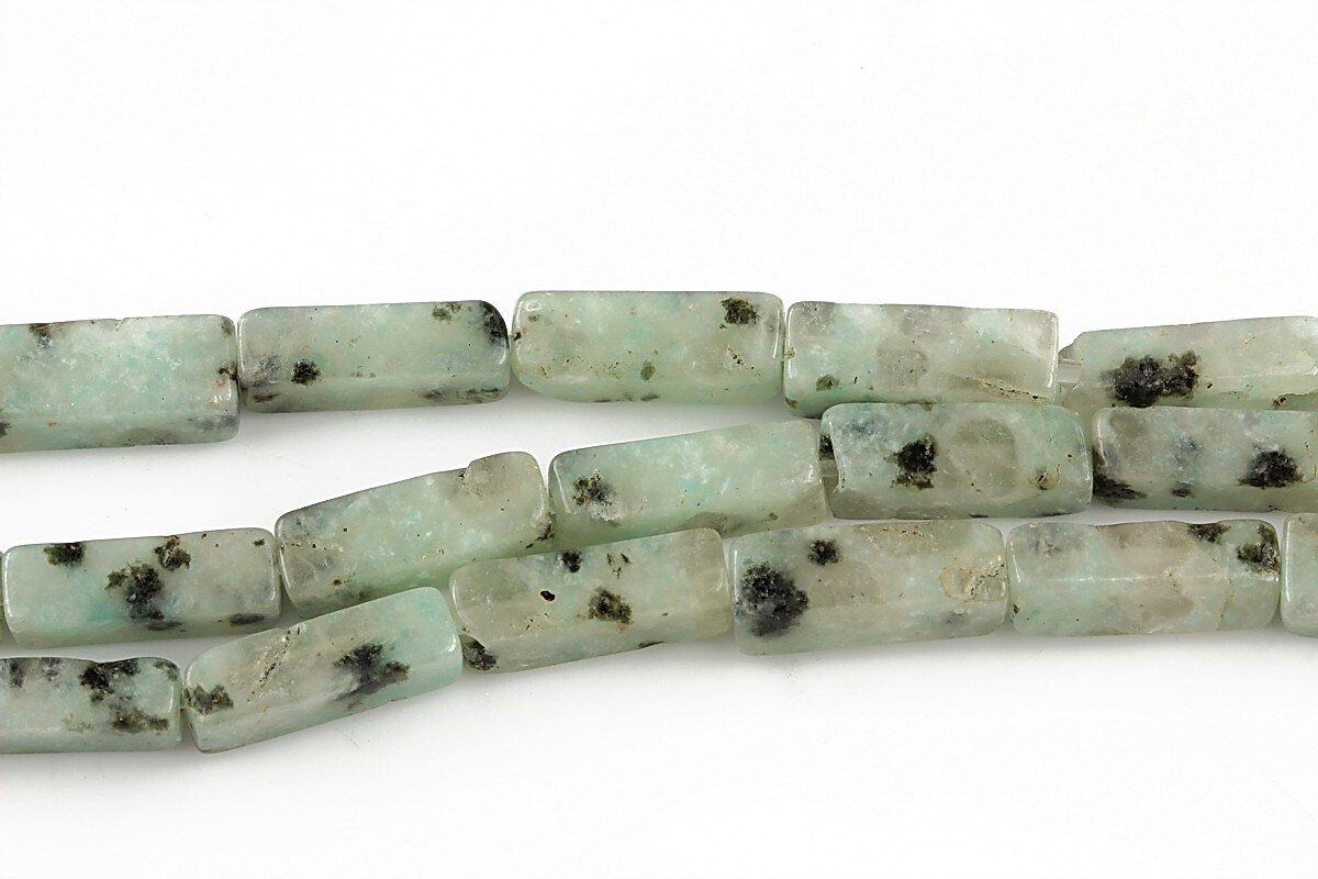 Sesame jasper albastru tub 13-14x4-5mm