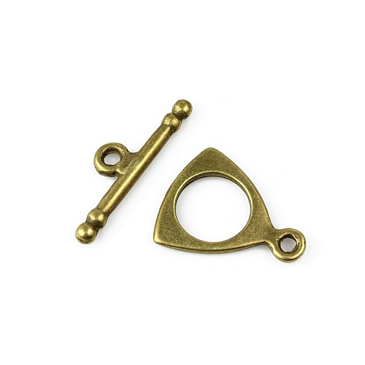 Inchizatoare toggle bronz 19x16mm