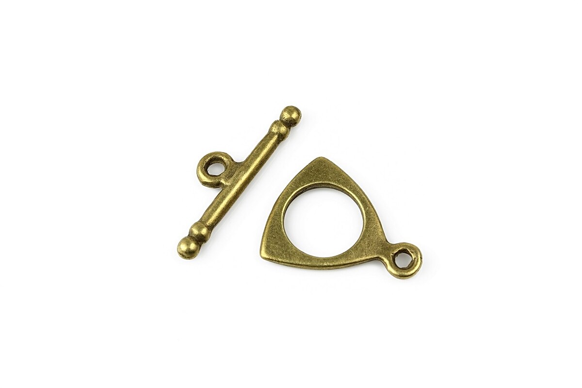 Inchizatoare toggle bronz 19x16mm