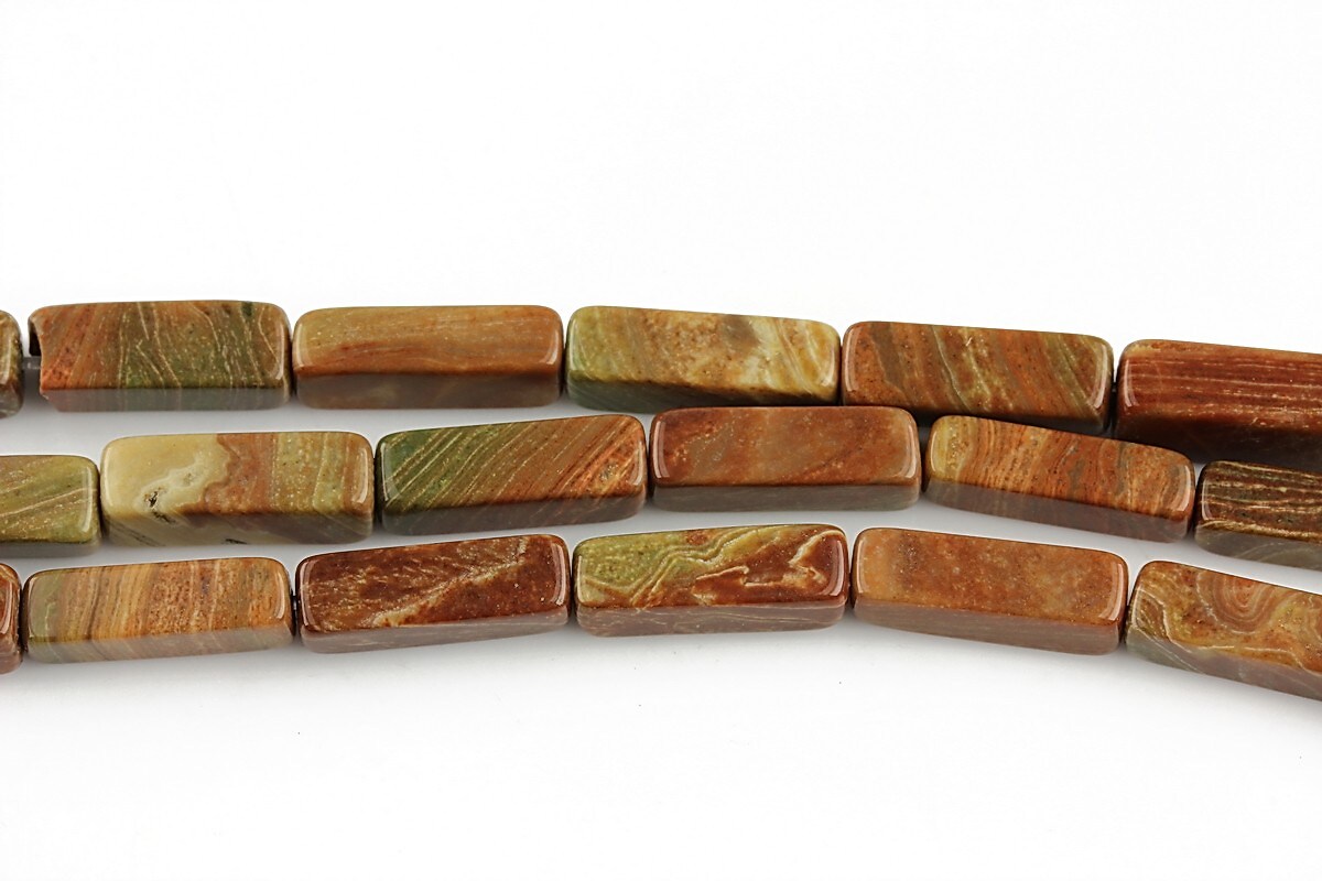 Piccaso jasper tub 13-14x4-5mm