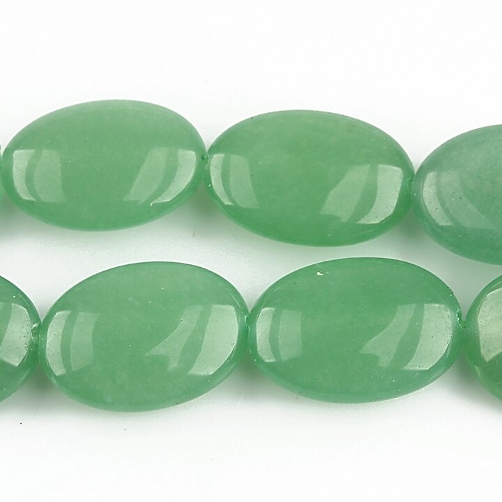 Jad oval 18x13mm - verde