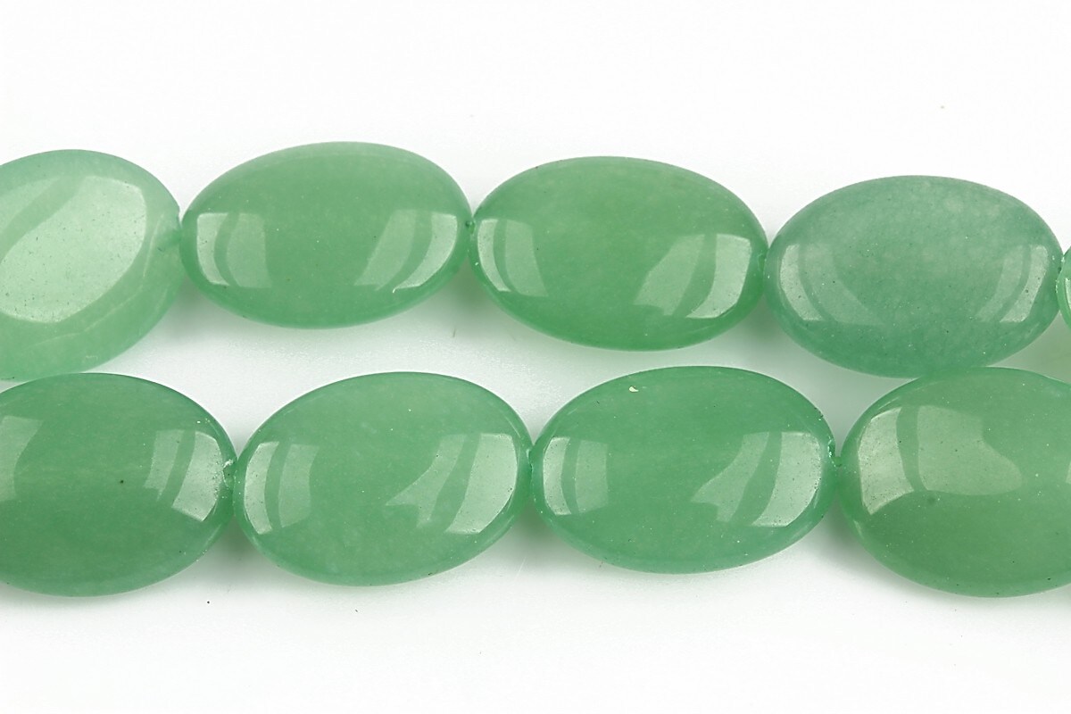 Jad oval 18x13mm - verde