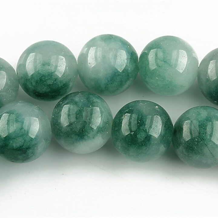 Flower jade verde sfere 12mm