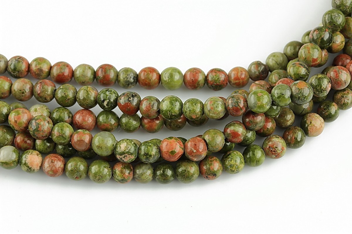 Unakite sfere 4mm (10 buc.)