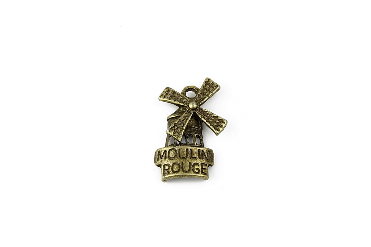 Charm bronz Moulin Rouge 21x13mm