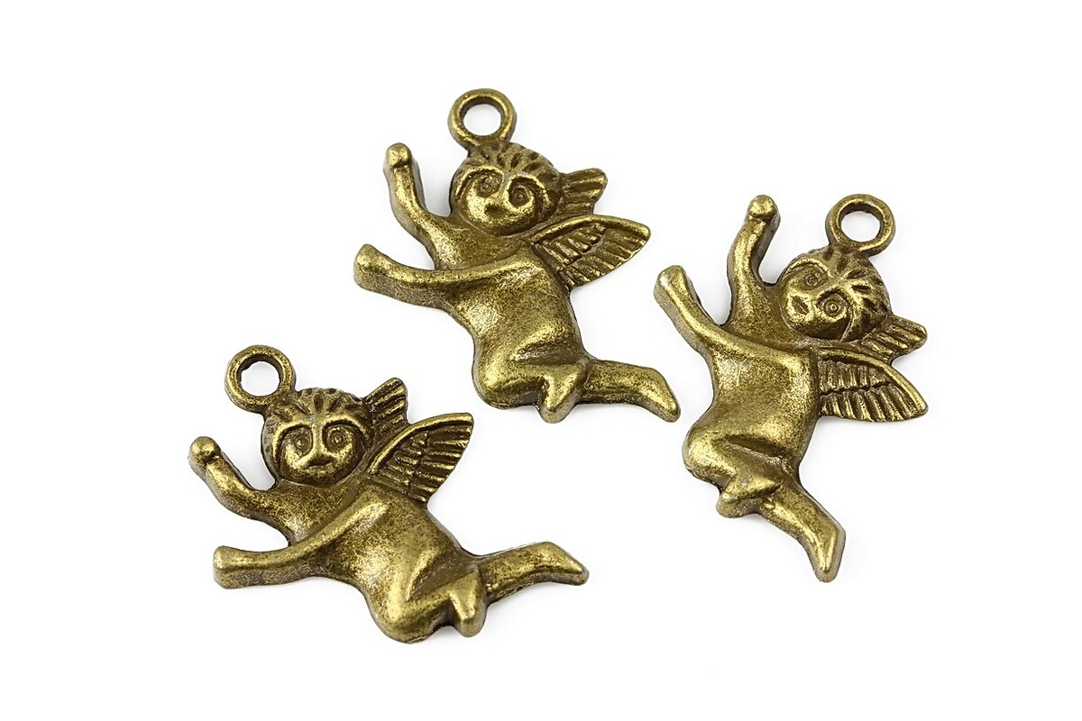 Charm bronz cupidon 26x20mm