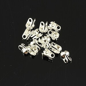 Capat de nod argintiu 3,5mm, interior 2,4mm (50buc.)