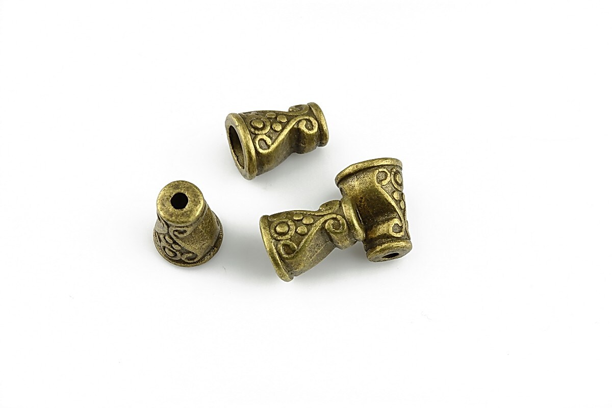 Capacele margele bronz 7x10mm