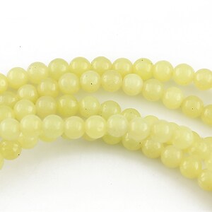 Jad lime sfere 4mm  (10 buc.)