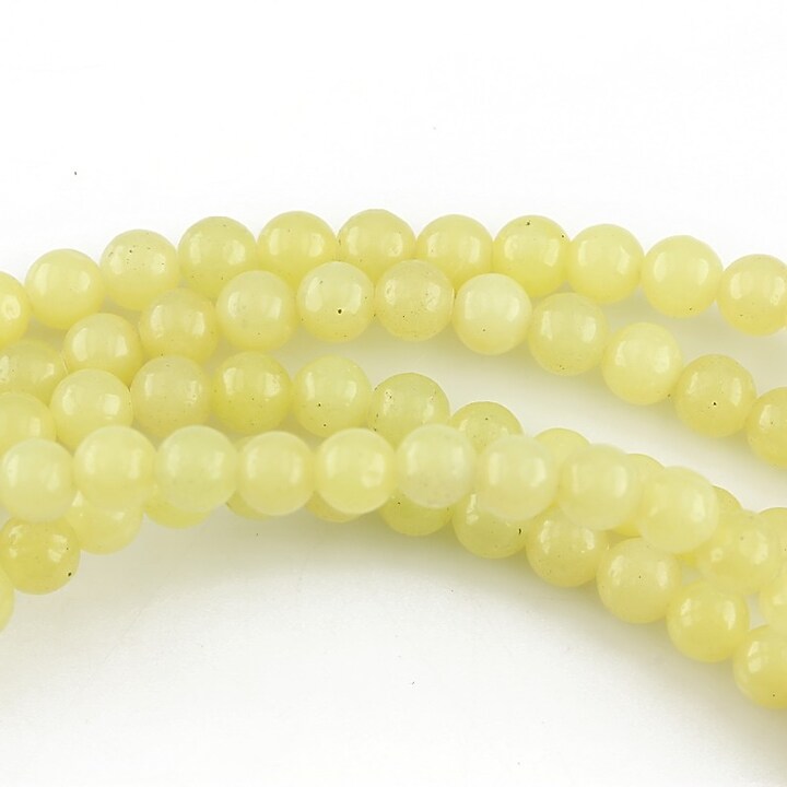 Jad lime sfere 4mm (10 buc.)