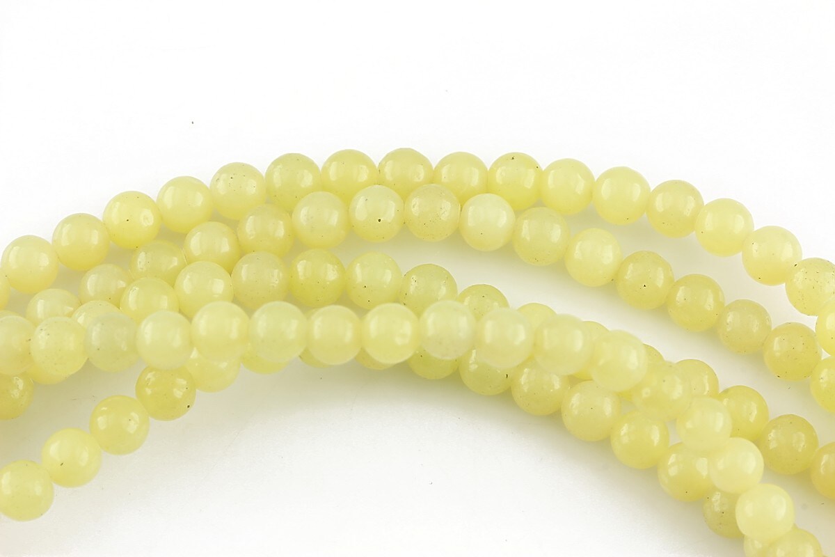 Jad lime sfere 4mm (10 buc.)