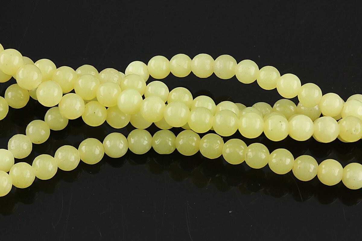 Jad lime sfere 4mm (10 buc.)
