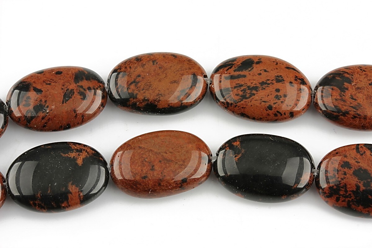 Mahon obsidian oval 18x13mm