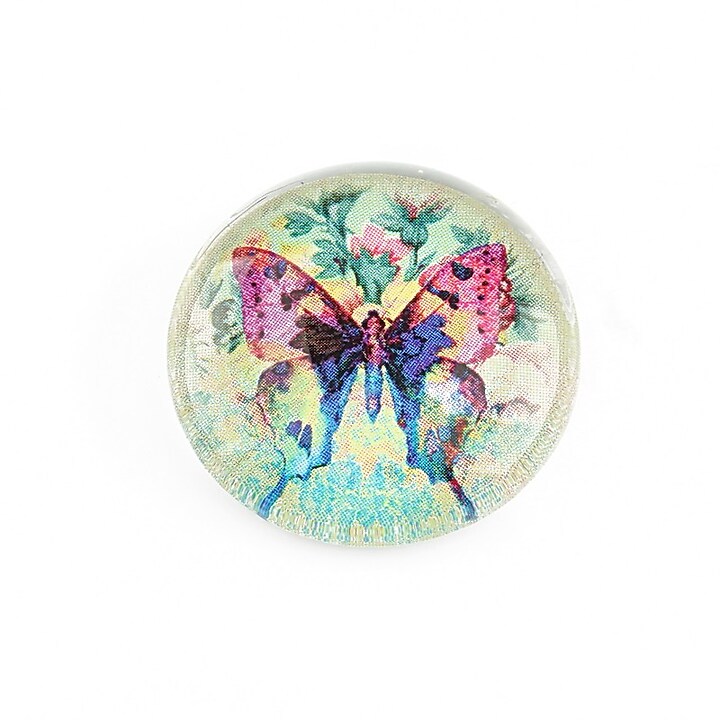 Cabochon sticla 25mm "Butterfly" cod 1157