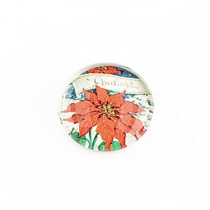 Cabochon sticla 20mm "Christmas" cod 1166