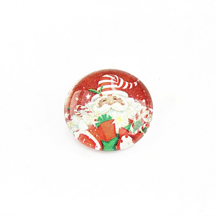 Cabochon sticla 18mm "Christmas" cod 1179