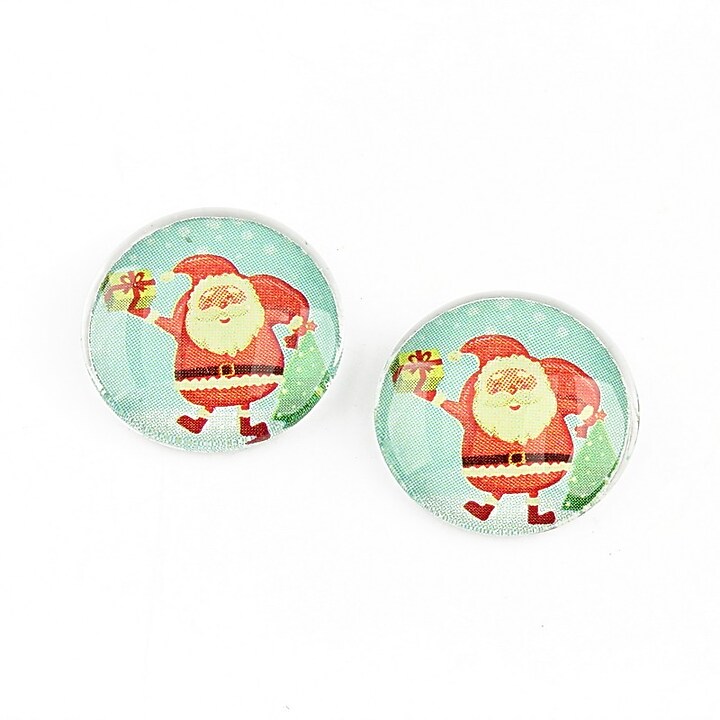 Cabochon sticla 16mm "Christmas" cod 1192