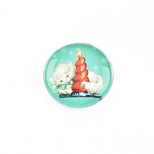 Cabochon sticla 20mm "Christmas" cod 1170